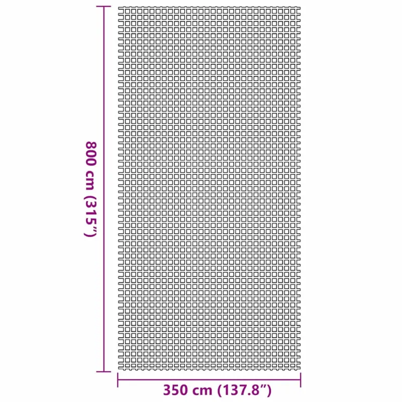Palapinės kilimėlis Antracitas 800 x 350 cm Poliesteris