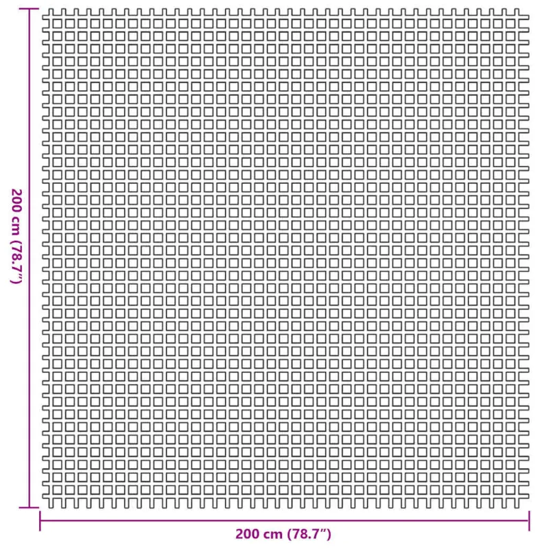 Palapinės kilimėlis Mėlyna 200 x 200 cm Poliesteris