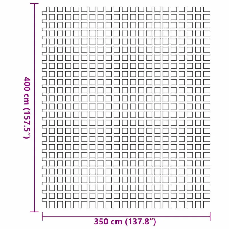 Palapinės kilimėlis Mėlyna 400 × 350 cm Poliesteris