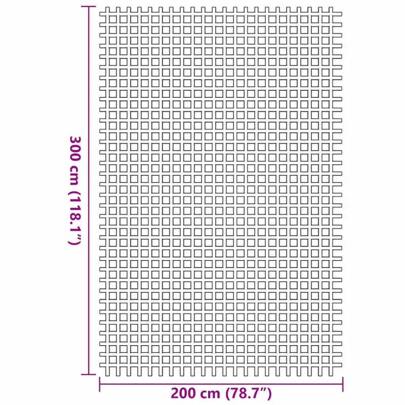 Palapinės kilimėlis Žalia 300 x 200 cm Poliesteris