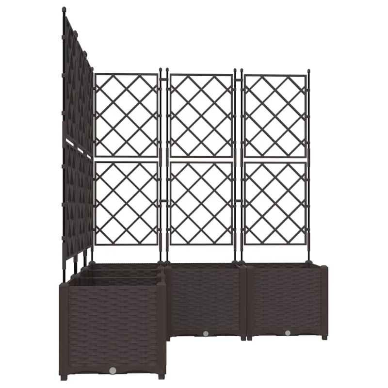 Sodo vazonas 5 pcs Ruda 120 x 120 x 143 cm Plastmasė