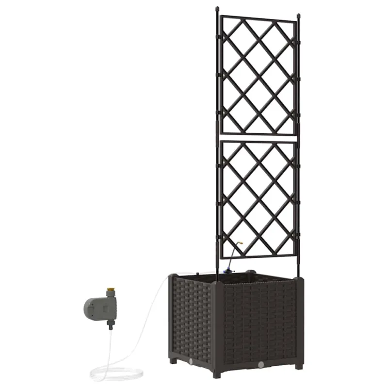 Sodo vazonas Ruda 40 x 40 x 142 cm Plastmasė