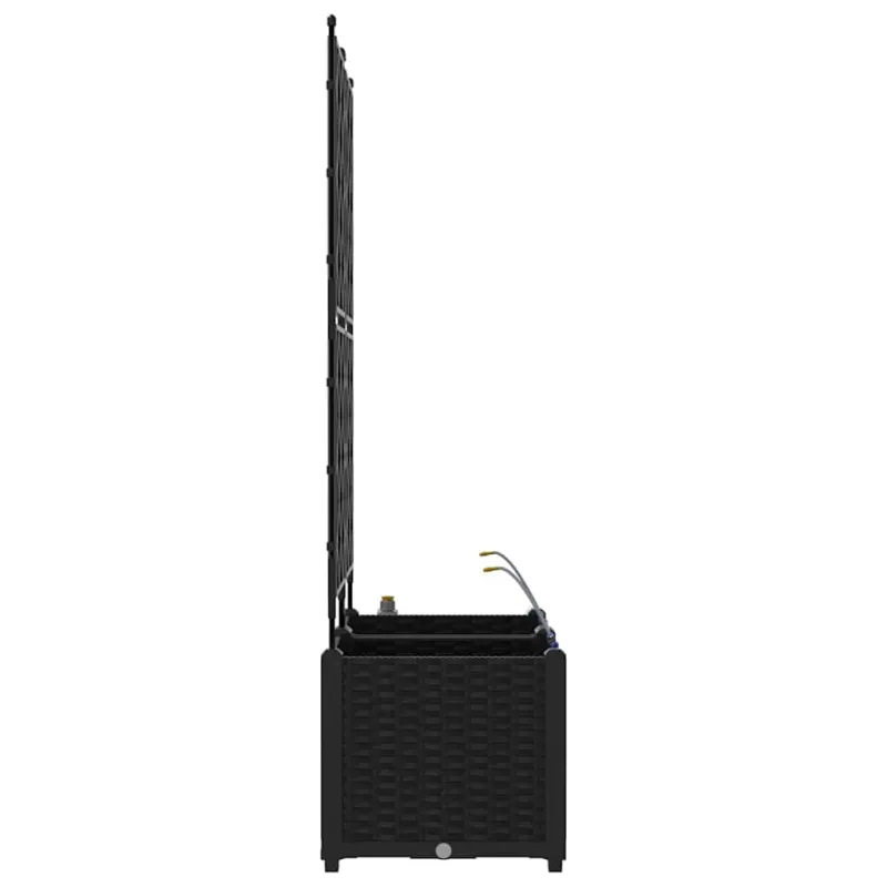 Sodo vazonas 2 pcs Juodas 80 x 40 x 142 cm Plastmasė