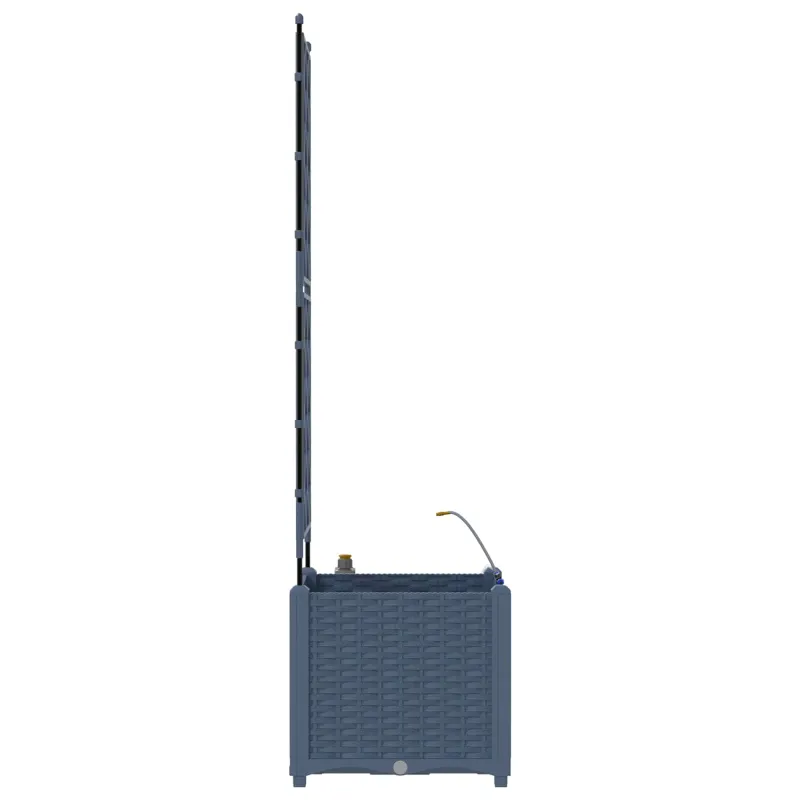 Sodo vazonas Pilka 40 x 40 x 142 cm Plastmasė