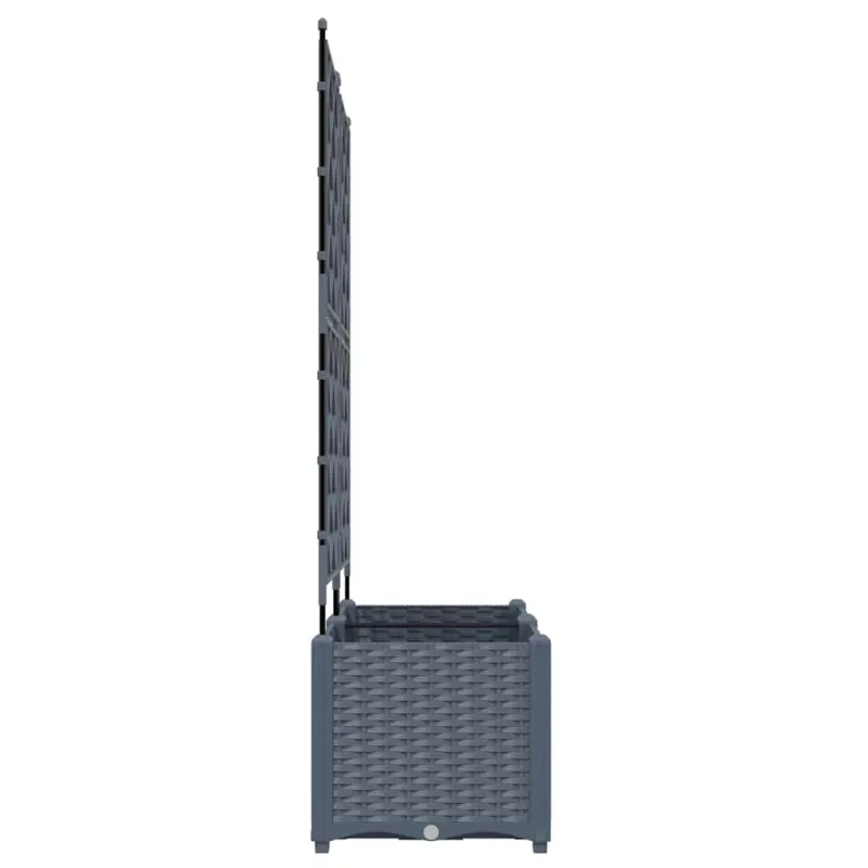 Sodo vazonas 2 pcs Šviesiai Pilka 80 x 40 x 143 cm Plastmasė