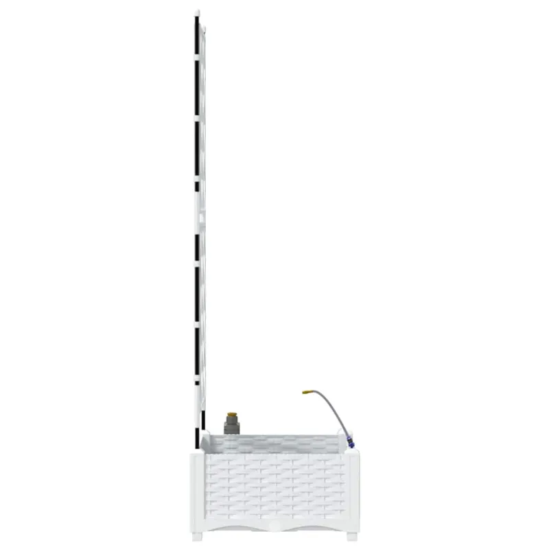 Sodo vazonas Baltas 40 x 40 x 126 cm Plastmasė