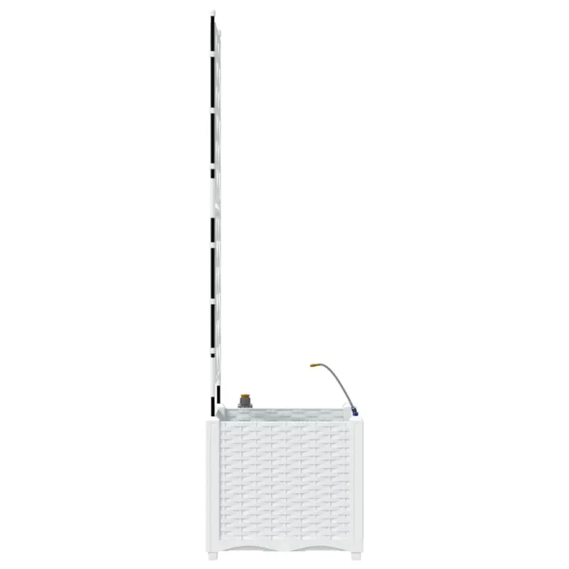 Sodo vazonas Baltas 40 x 40 x 142 cm Plastmasė