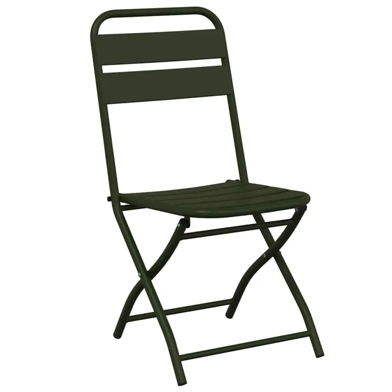Sodo sulankstoma kėdė 2 pcs Žalia 42 x 52 x 82cm