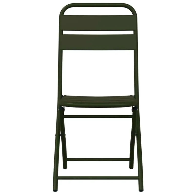 Sodo sulankstoma kėdė 2 pcs Žalia 42 x 52 x 82cm