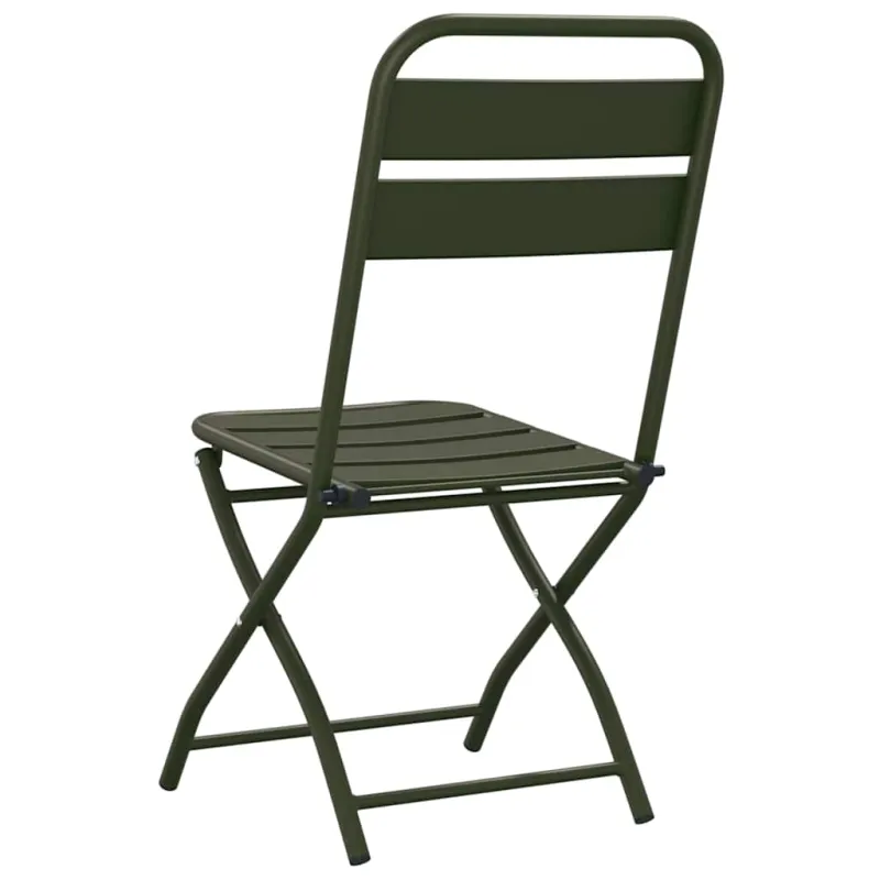 Sodo sulankstoma kėdė 2 pcs Žalia 42 x 52 x 82cm
