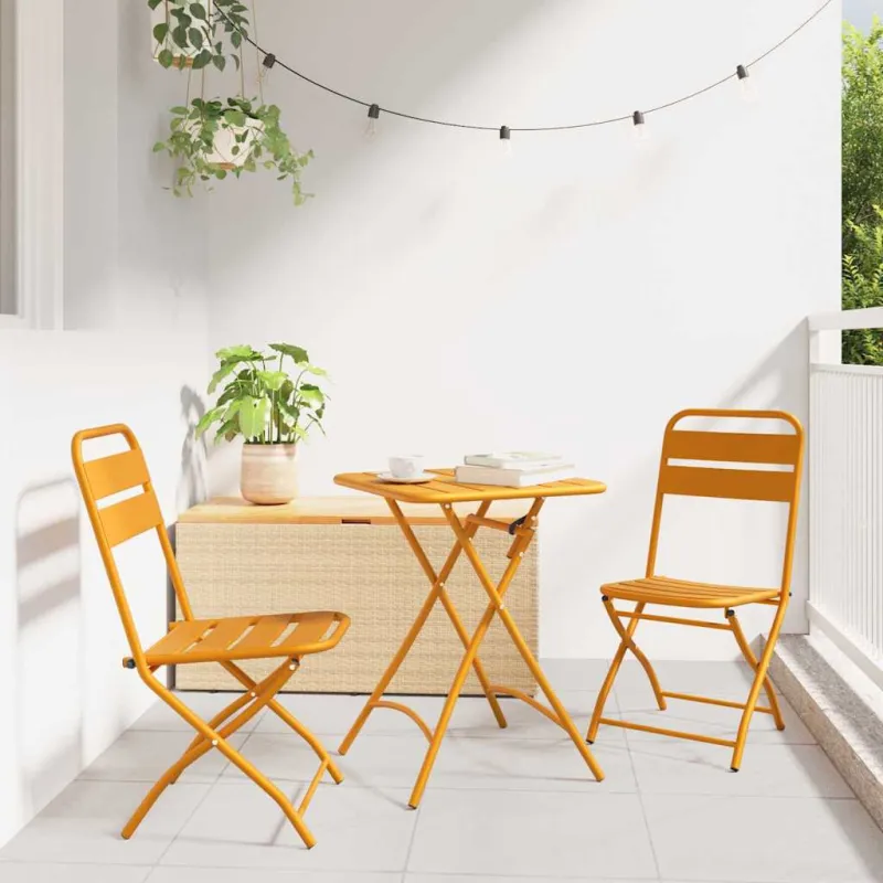 Sodo sulankstoma kėdė 2 pcs Garstyčių 42 x 52 x 82cm