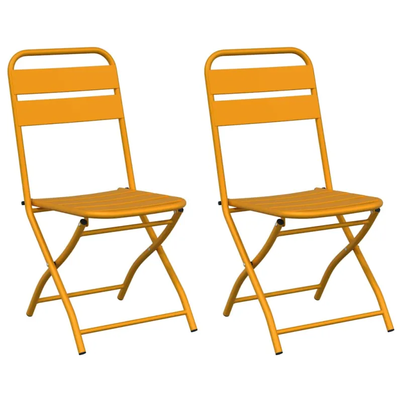 Sodo sulankstoma kėdė 2 pcs Garstyčių 42 x 52 x 82cm