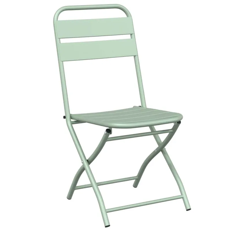 Sodo sulankstoma kėdė 2 pcs Šviesiai mėtas 42 x 52 x 82cm