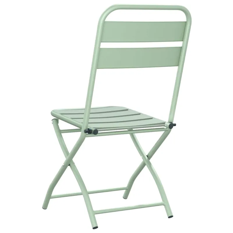 Sodo sulankstoma kėdė 2 pcs Šviesiai mėtas 42 x 52 x 82cm