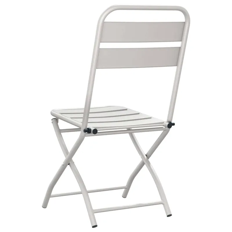 Sodo sulankstoma kėdė 2 pcs Smėlio 42 x 52 x 82cm
