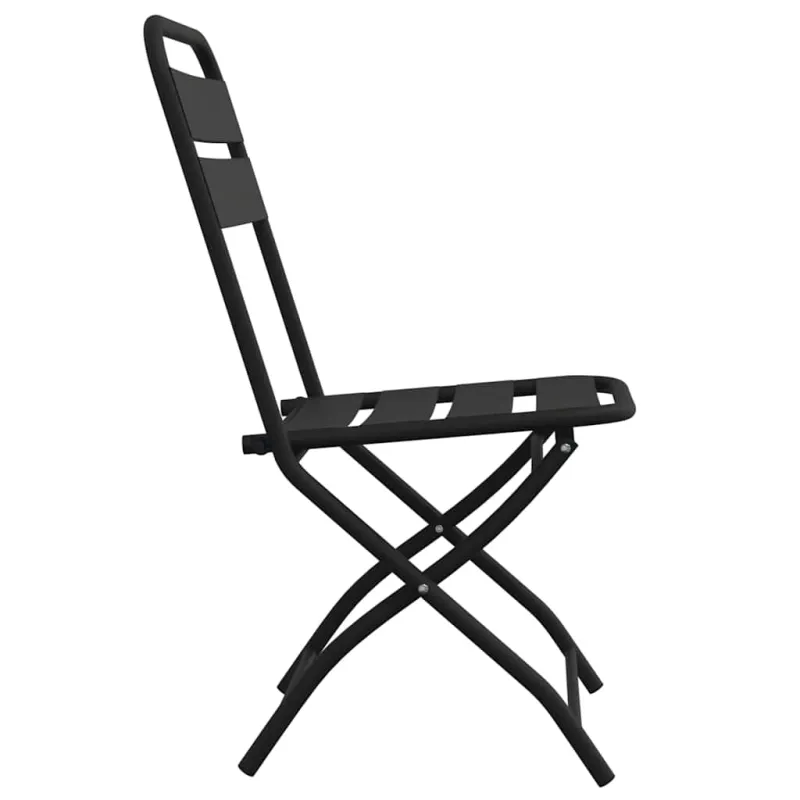 Sodo sulankstoma kėdė 2 pcs Antracitas 42 x 52 x 82cm