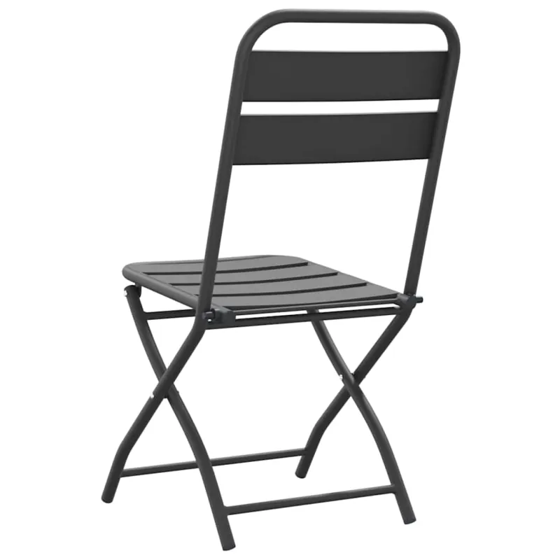 Sodo sulankstoma kėdė 2 pcs Antracitas 42 x 52 x 82cm