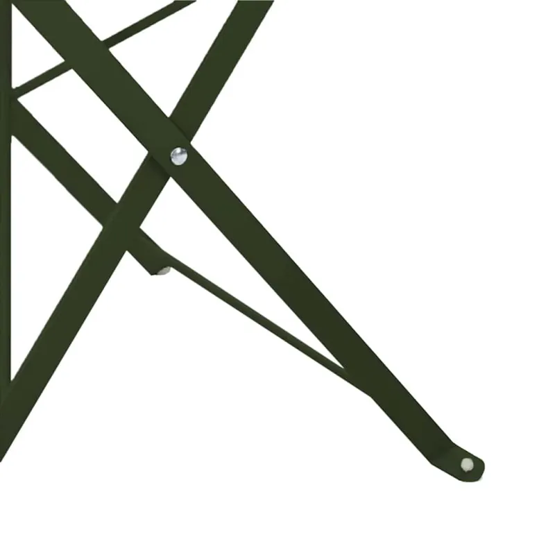 Sodo sulankstoma kėdė 2 pcs Žalia 42 x 46 x 82cm metalas