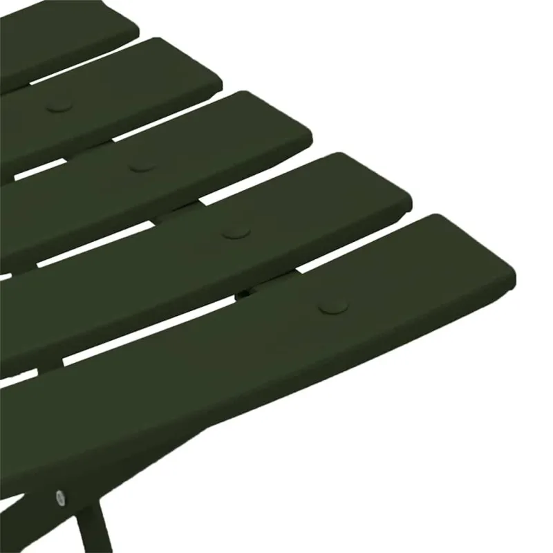 Sodo sulankstoma kėdė 2 pcs Žalia 42 x 46 x 82cm metalas
