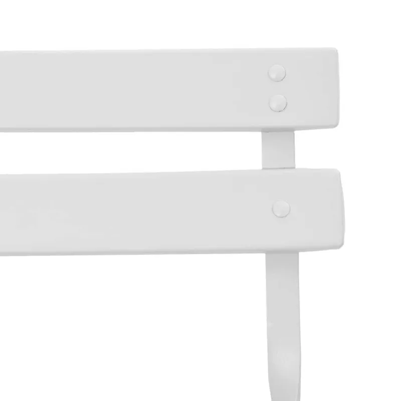 Sodo sulankstoma kėdė 2 pcs Balta 42 x 46 x 82cm metalas