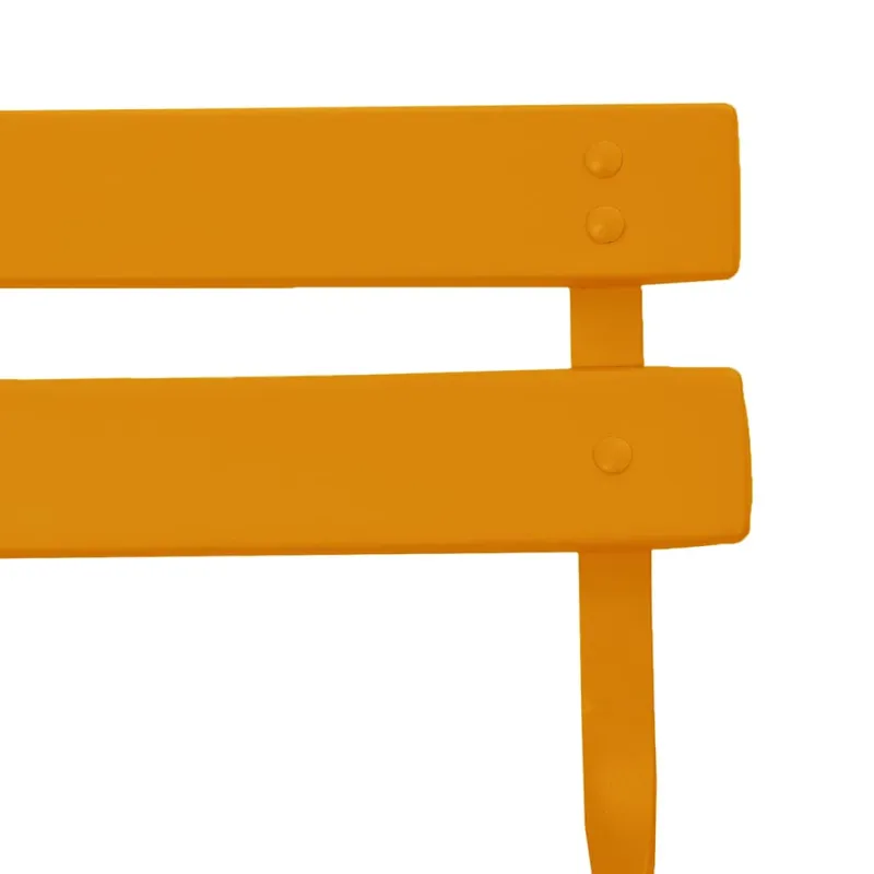 Sodo sulankstoma kėdė 2 pcs Garstyčių 42 x 46 x 82cm metalas