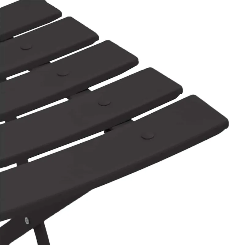 Sodo sulankstoma kėdė 2 pcs Antracitas 42 x 46 x 82cm metalas
