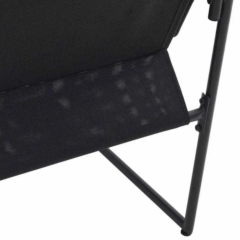 Kėdė su pagalve 4 pcs Juoda ir Antracitas Tekstilenas