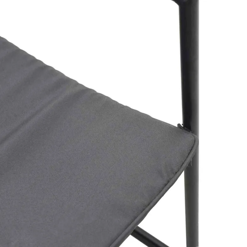 Kėdė su pagalve 4 pcs Juoda ir Antracitas Tekstilenas