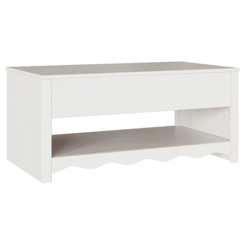 Kavos staliukas su stalčių Drammen Balta 99 x 55 x 45 cm
