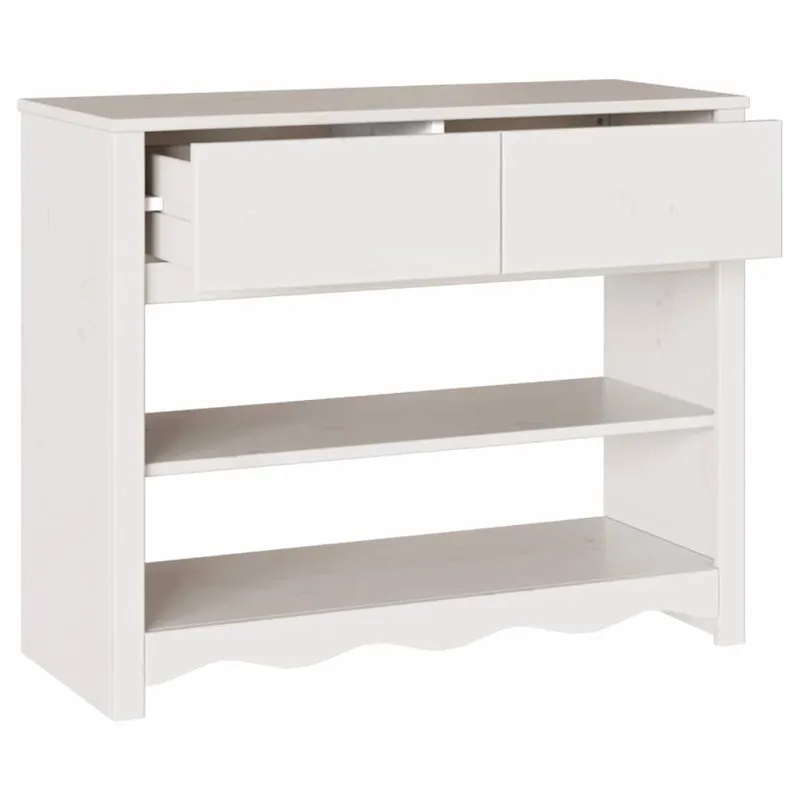 Konsolinis stalas su stalčių Drammen Balta 89,5 x 37 x 73 cm