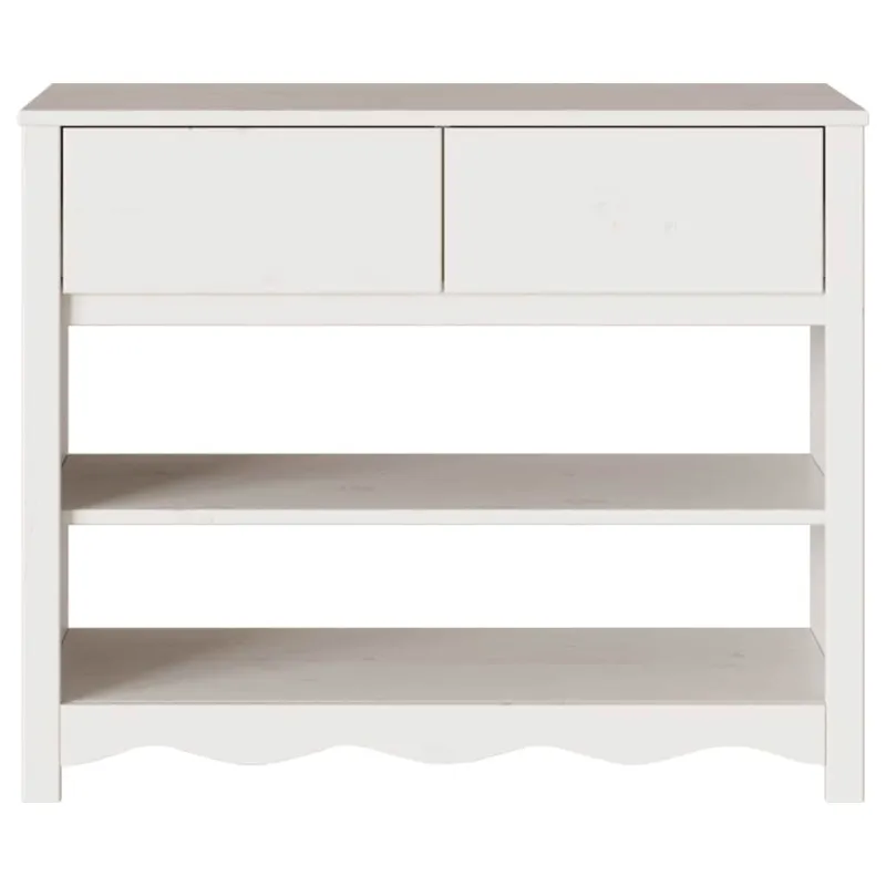 Konsolinis stalas su stalčių Drammen Balta 89,5 x 37 x 73 cm