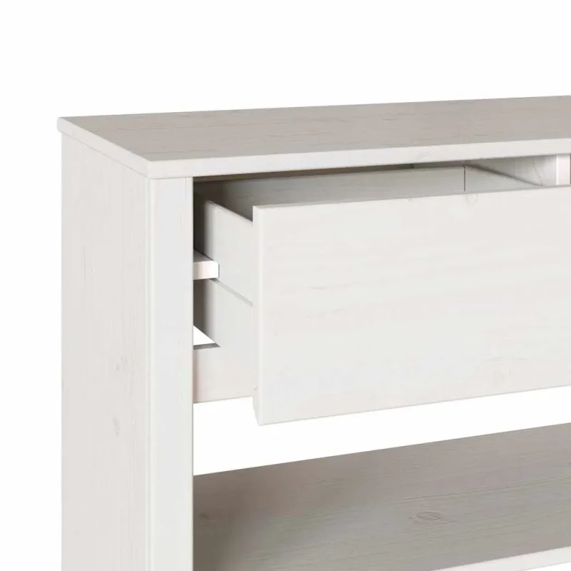 Konsolinis stalas su stalčių Drammen Balta 89,5 x 37 x 73 cm