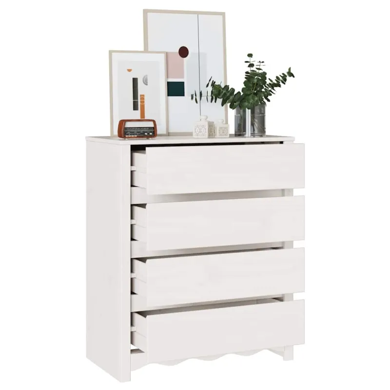 Ištraukalas spinta su stalčių Drammen Balta 76,5 x 40 x 91 cm
