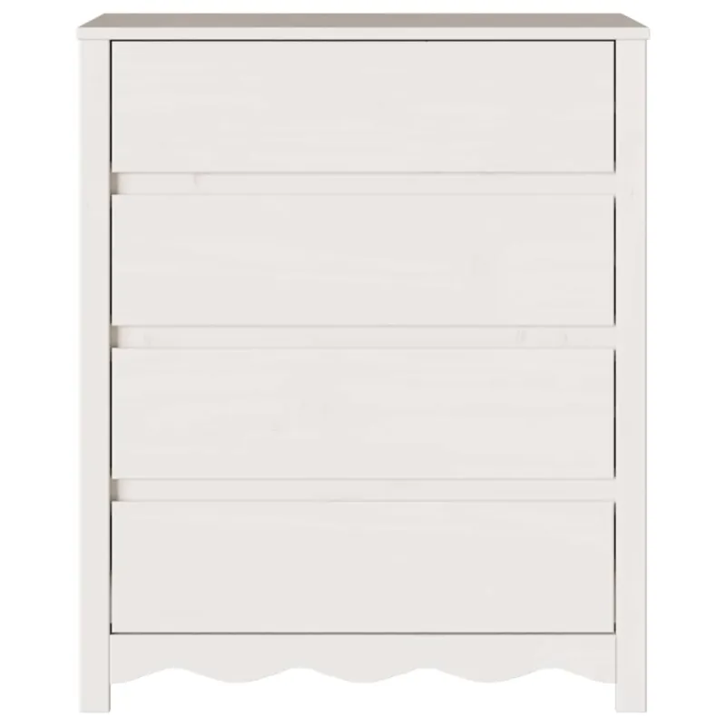 Ištraukalas spinta su stalčių Drammen Balta 76,5 x 40 x 91 cm