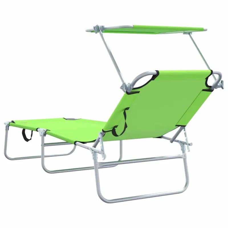 Saulės gultas 2 pcs Žalia 58 x 188 x 77 cm Poliesteris