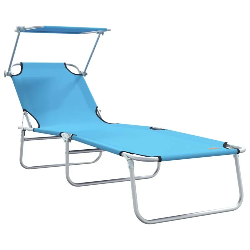 Saulės gultas 2 pcs Ryškiai mėlyna 58 x 188 x 77 cm Poliesteris