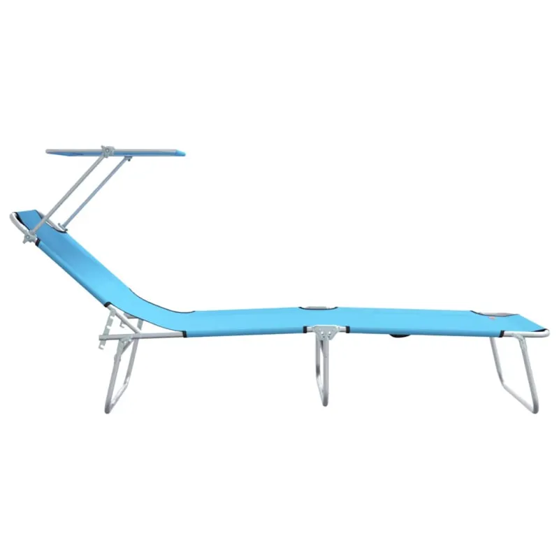 Saulės gultas 2 pcs Ryškiai mėlyna 58 x 188 x 77 cm Poliesteris