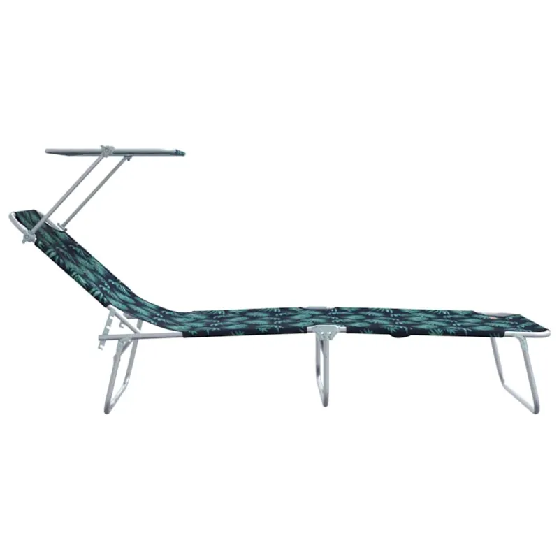 Saulės gultas 2 pcs Žalia 58 x 188 x 77 cm Poliesteris