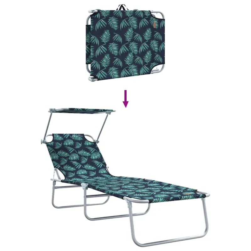 Saulės gultas 2 pcs Žalia 58 x 188 x 77 cm Poliesteris