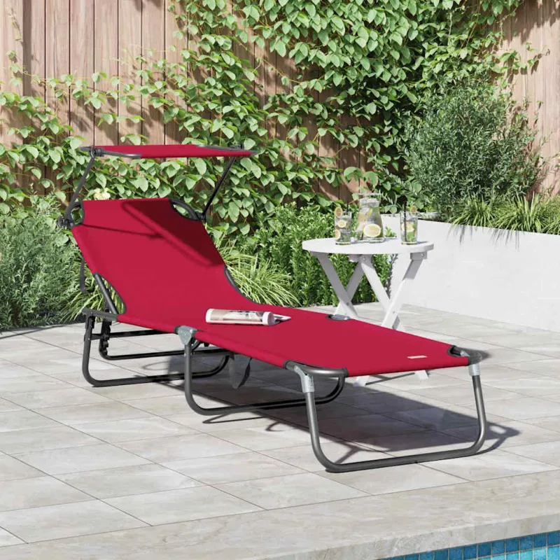 Sulankstomas gultas Raudona 190 x 57 x 81 cm Oksfordas