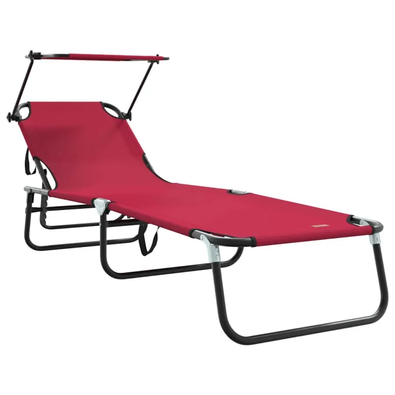 Sulankstomas gultas Raudona 190 x 57 x 81 cm Oksfordas
