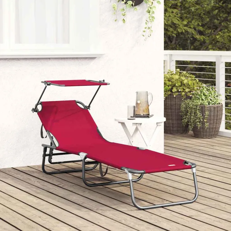 Sulankstomas gultas Raudona 190 x 57 x 81 cm Oksfordas