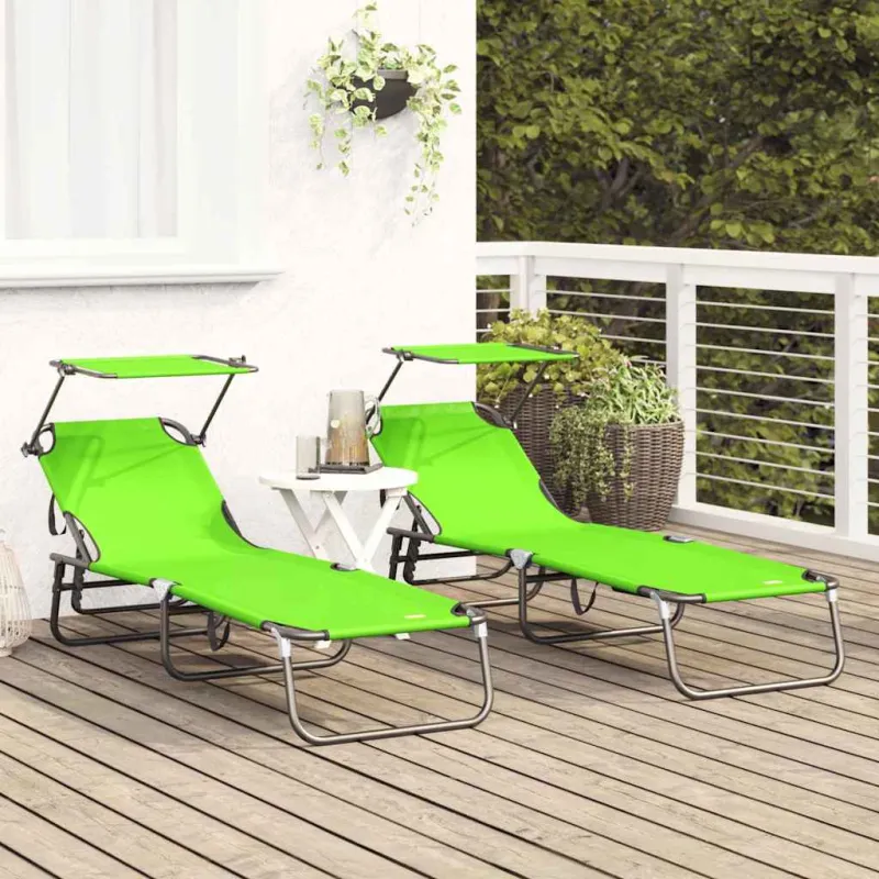 Sulankstomas gultas 2 pcs Žalia 190 x 57 x 81 cm Oksfordas