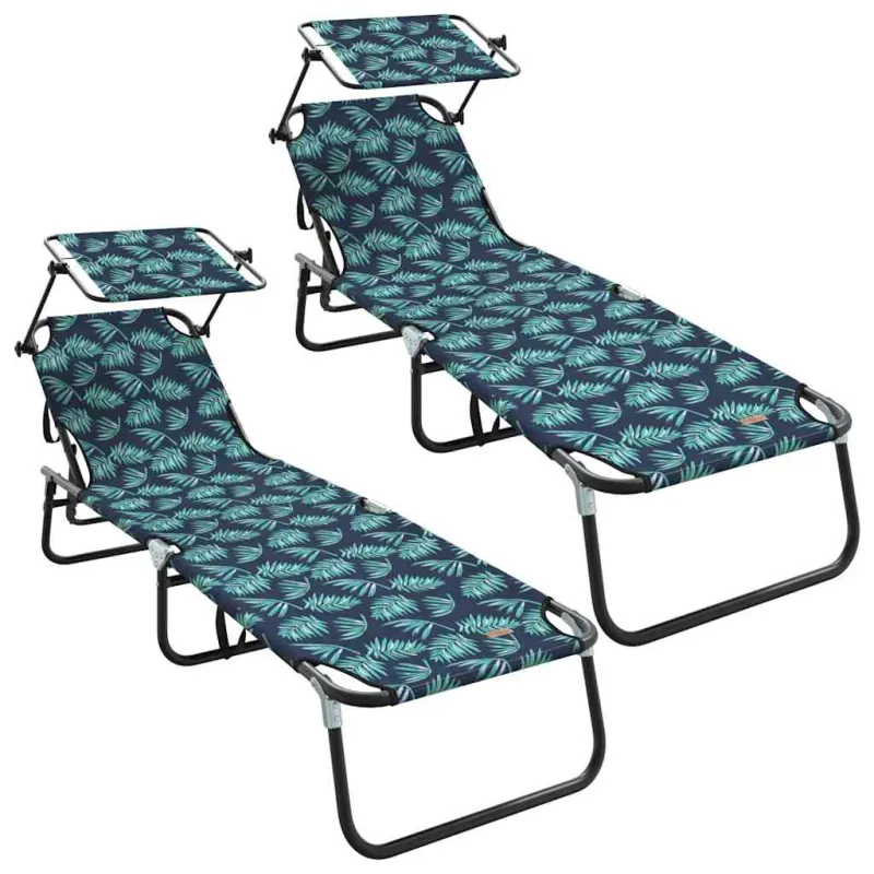 Sulankstomas gultas 2 pcs Įvairiaspalvis 190 x 57 x 81 cm