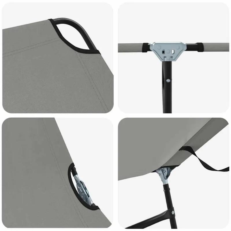 Sulankstomas gultas Pilka 188 x 57 x 86,5 cm Poliesteris
