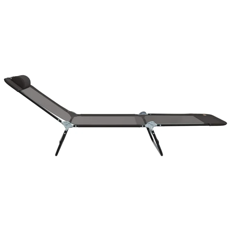 Sulankstomas gultas Juoda 182 x 55 x 85,5 cm Tekstilenas