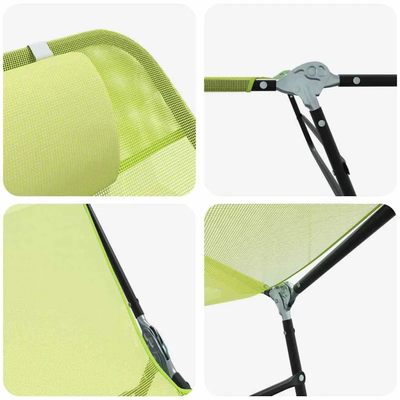 Sulankstomas gultas Žalia 182 x 55 x 85,5 cm Tekstilenas