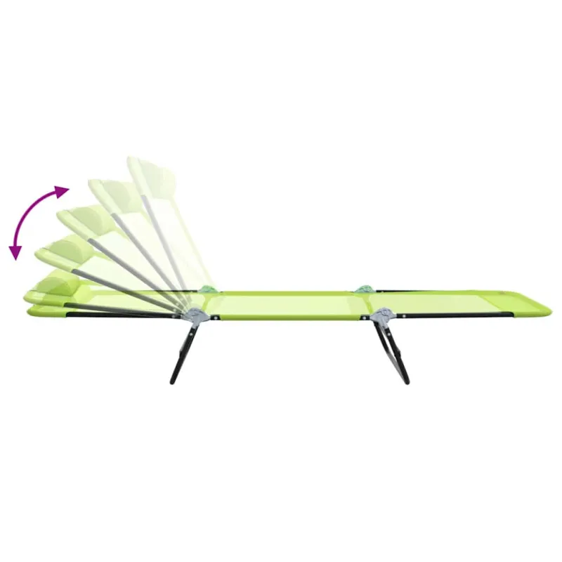 Sulankstomas gultas Žalia 182 x 55 x 85,5 cm Tekstilenas