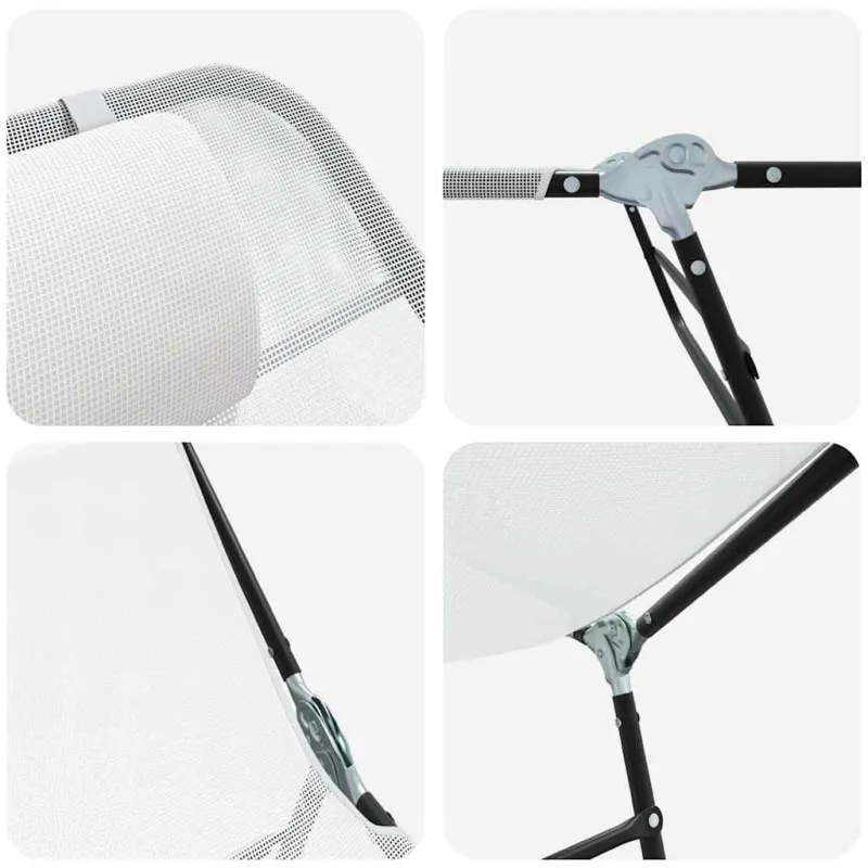 Sulankstomas gultas 2 pcs Kreminė 182 x 55 x 85,5 cm