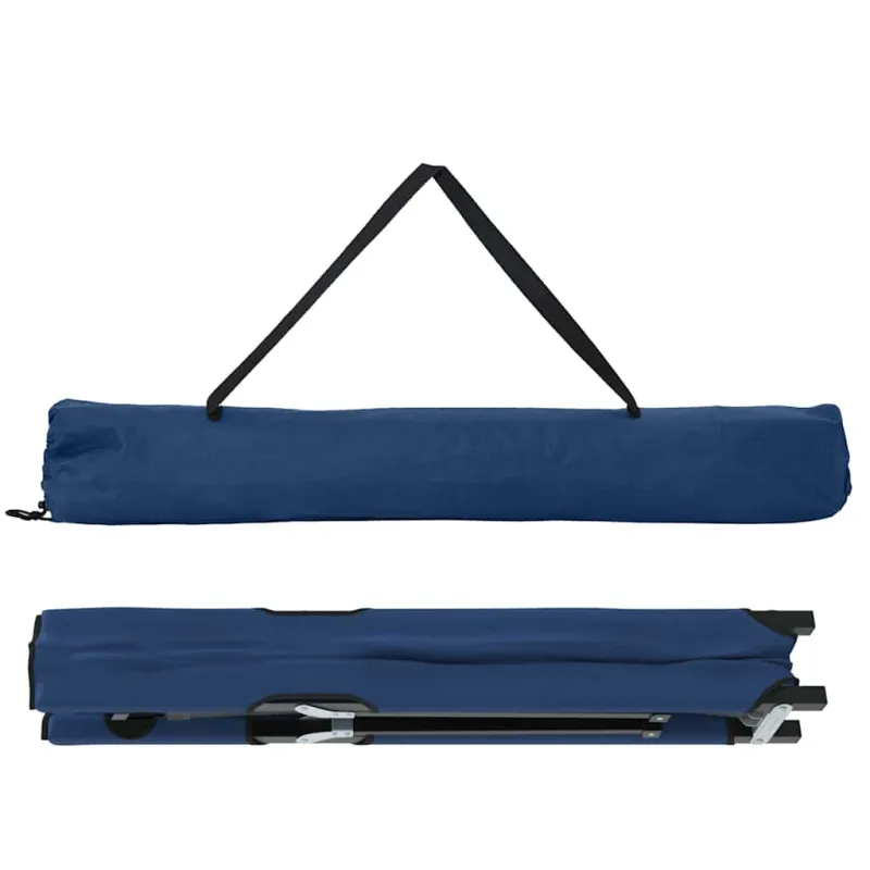 Sulankstoma Kempingo Lova 2 pcs Mėlyna 206 x 76 x 74 cm